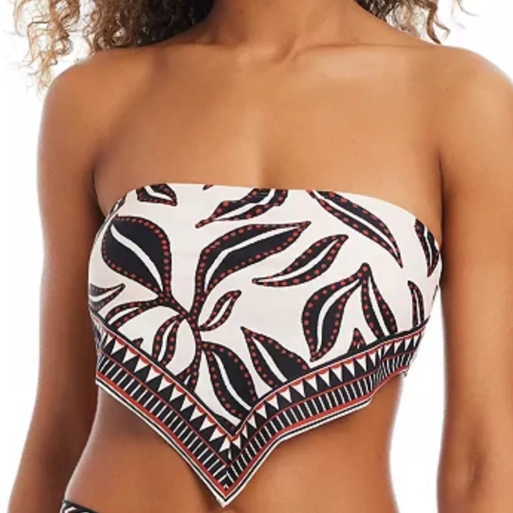 BAR III Women's Resort Daze Scarf Bandeau Bikini Set